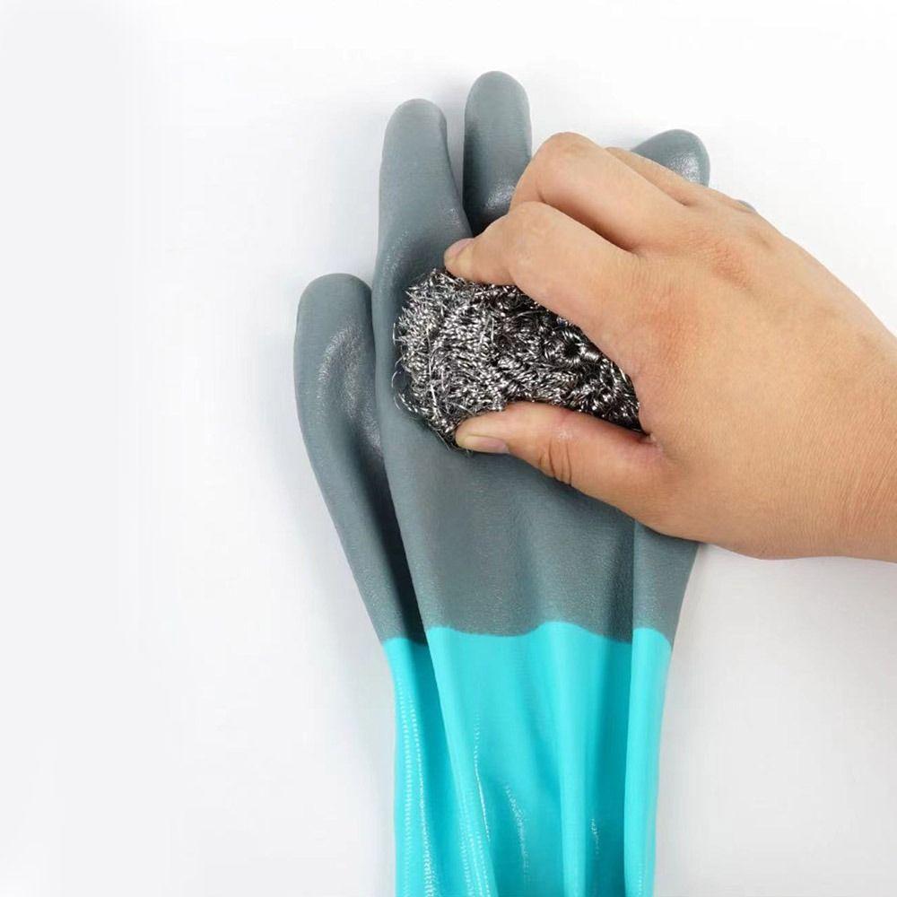 1Pair Labor Protection Rubber Cleaning Gloves Reusable Aquatic Protection Gloves Car Repair