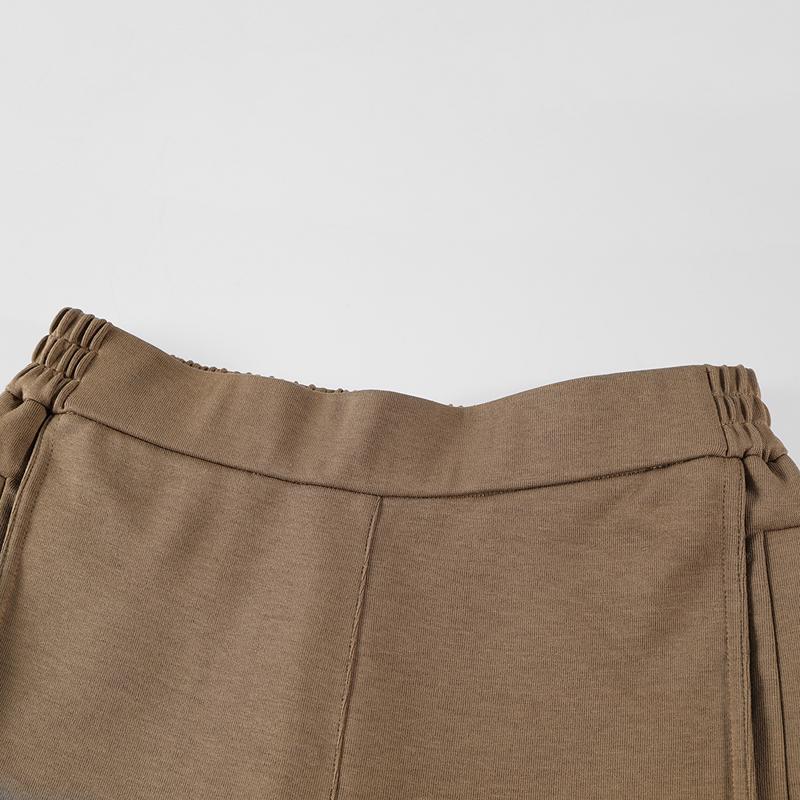 Lagogo Lago Valley's new high waisted comfortable slimming knitted wide leg pants