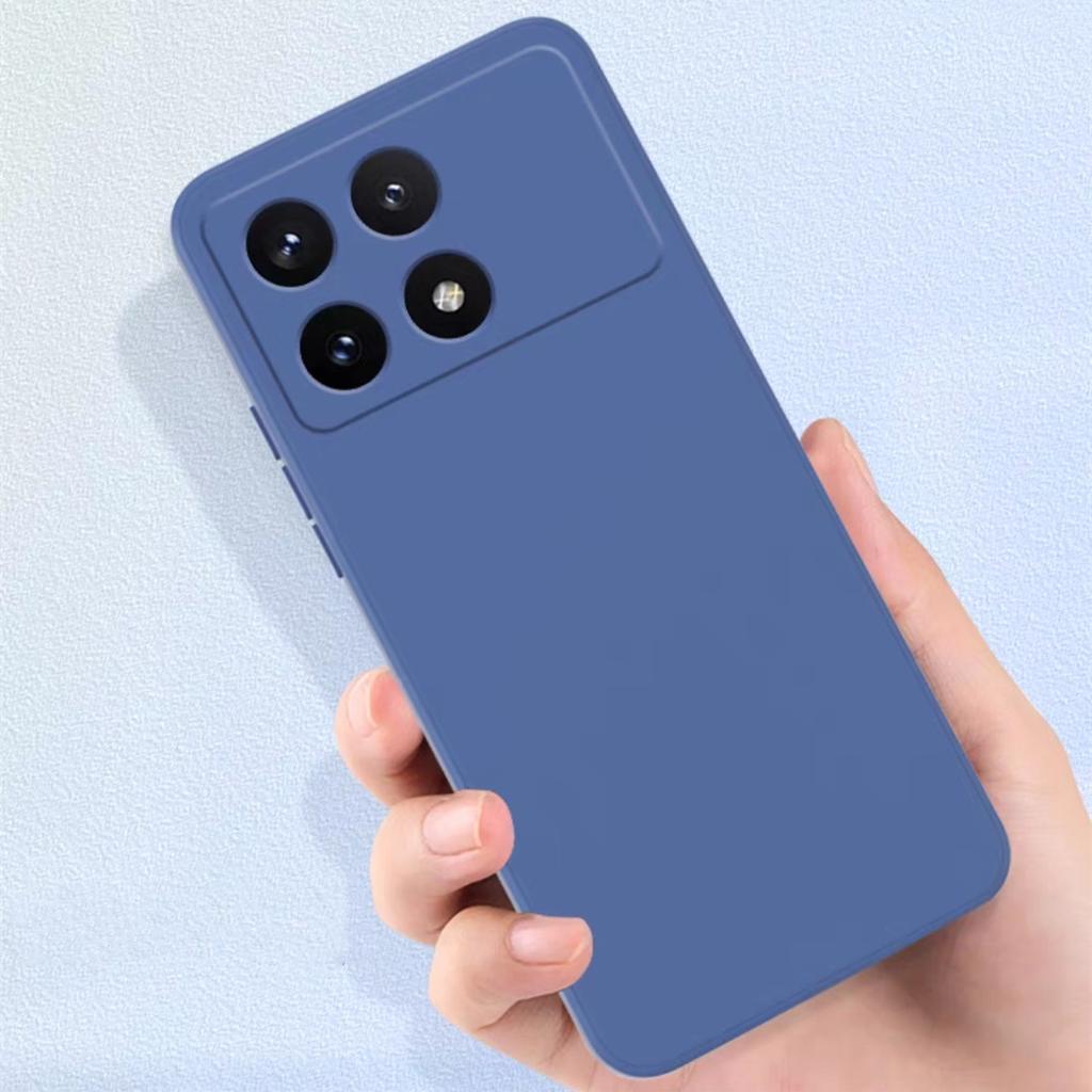 Для Poco F6 Pro Чехол Для Xiaomi Poco F6 F5 Pro Чехол Fundas Coque Оригинальный жидкий силикон Мягкий TPU Телефон Бампер Poco F6 Pro