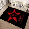 Raised Fist with Red Star Rug Non-slip rug suitable for living room and bedroom sofas