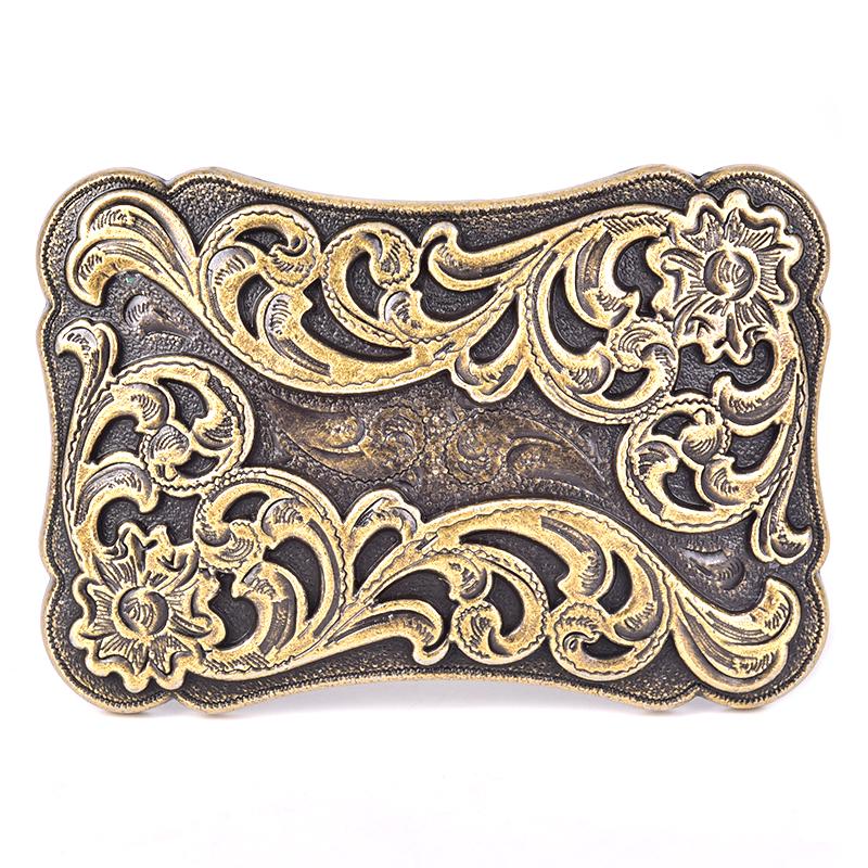 Retro Square Mens Belt Buckle Cowboy Western Large Metal Alloy Buckles