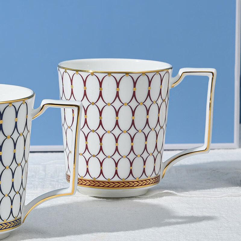 Wedgwood Gold Dust Gilded Red Mug