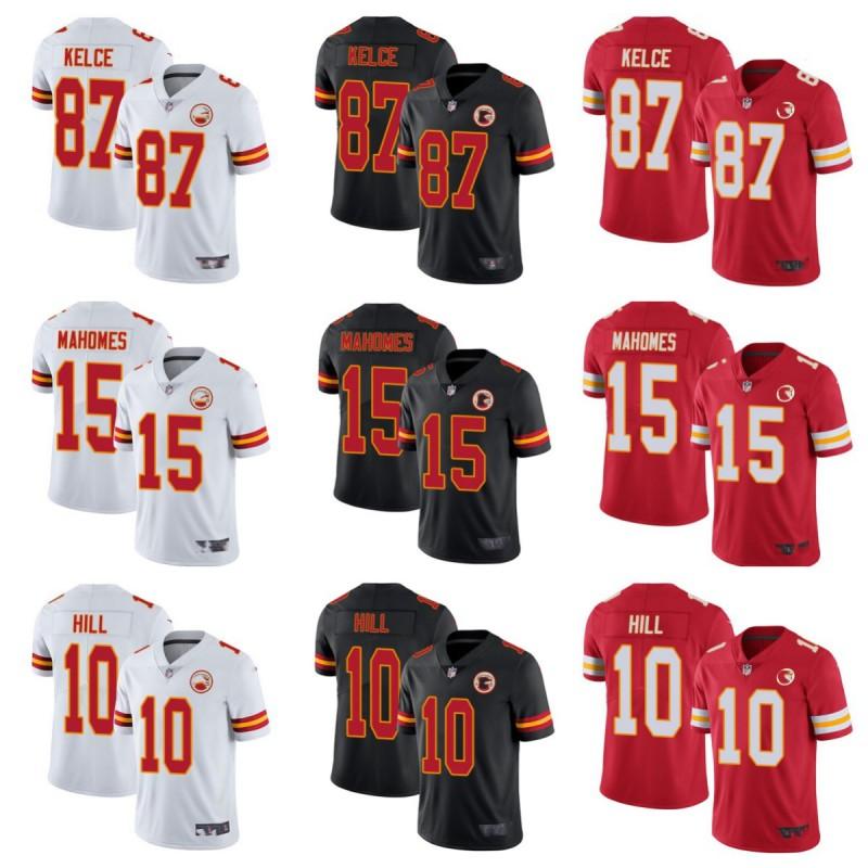 Kansas City Chiefs 15 Patrick Mahomes 87 Legend Embroidered Football Jersey Men Women Cotton Blend Sportswear