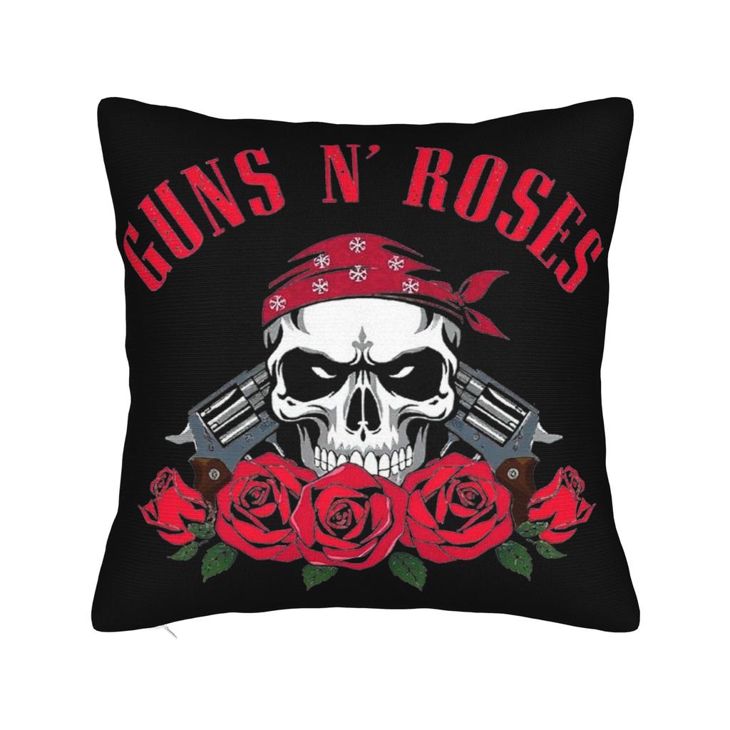 Музыкальная группа Rock G-Guns N Roses Наволочка Мягкая Ткань Чехол для Подушки Декор Чехол для Декоративной Подушки Дом Квадратный 18''