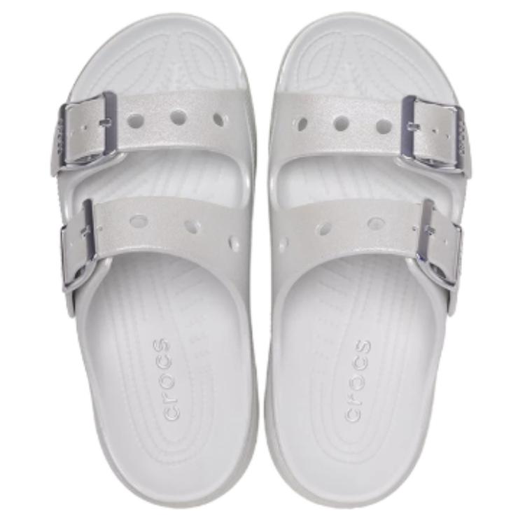 Crocs Шлепанцы Женские Серые Серебристые 215552-1OQ