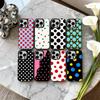 Чехол для телефона P-Polka D-Dot A-Art для iPhone17,16,15,14,13,12,11 Plus,Pro Max Черный Конфетный серебристый чехол для телефона
