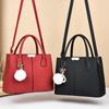 2026 New Fashion Women's Mom Bag Plush Ball Pendant One Shoulder Crossbody Handbag