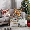 Наволочки с рождественским узоромПодходят для дивана, автомобиля, спальни, декоративная наволочка для подушки