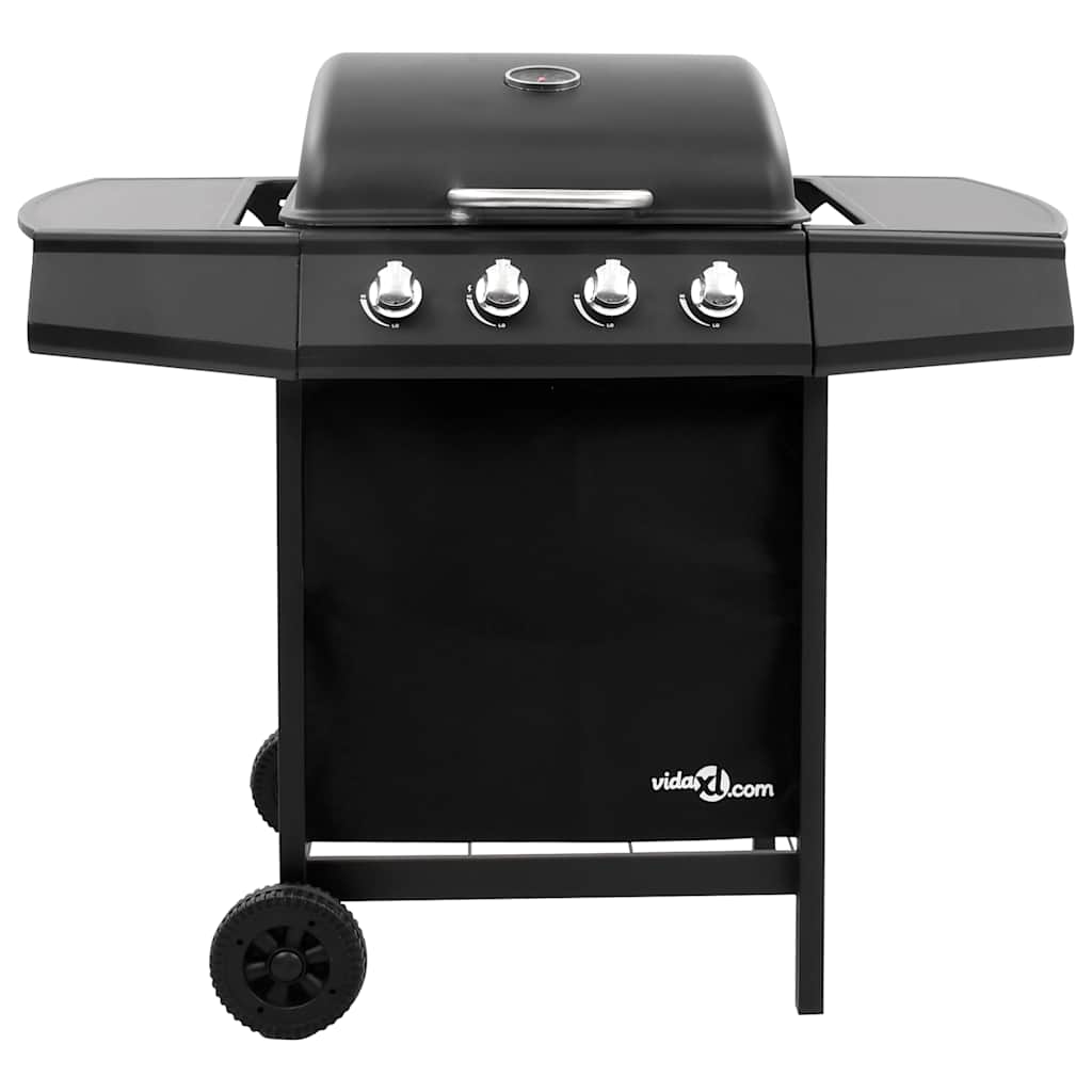 4 Burner Gas Grill in Black
