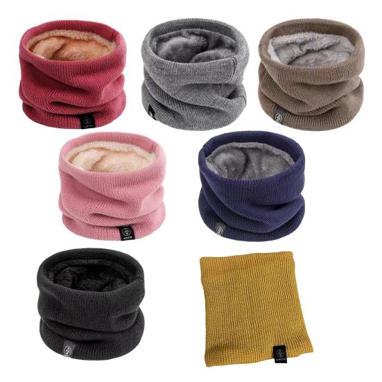 Мужской и женский шарф-шейный платок, зимний, утолщенный, плюшевый, эластичный, для холодной погоды, для улицы и дома, универсальный аксессуар