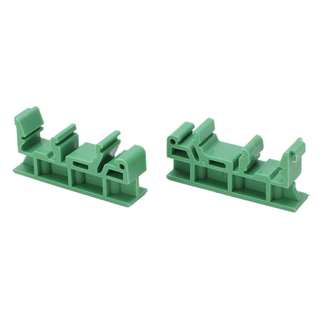 2 Sets C45 DIN Rail Circuit Board Mounting Bracket Insulated for PCB Electronic Switching Devices