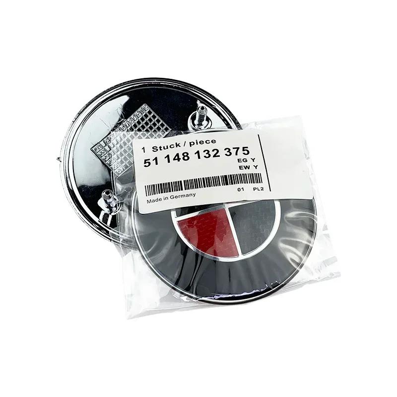 For BMW Hot 2025 45/74/82mm Car Front Hood Emblem for E30 E38 E39 E46 E60 E61 X1 X3 X4 X5 X6 E70 X5 Rear Trunk Badge Steering Wh