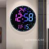 WiFi LED домашние календарные часы Отображение даты и времени Часы Двойной пульт Настенное украшение Будильники