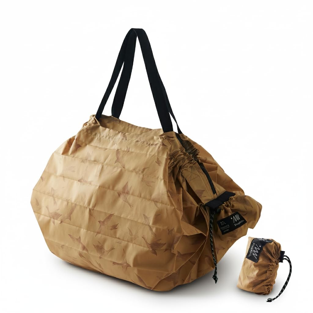 Складная сумка Myrna Shupatto Летающая с Shupatto Outdoor Eco Большая для отдыха и шопинга S502FR (27 л / Птица) Молния, Сумка, Складной, Вместимость, Сумка,