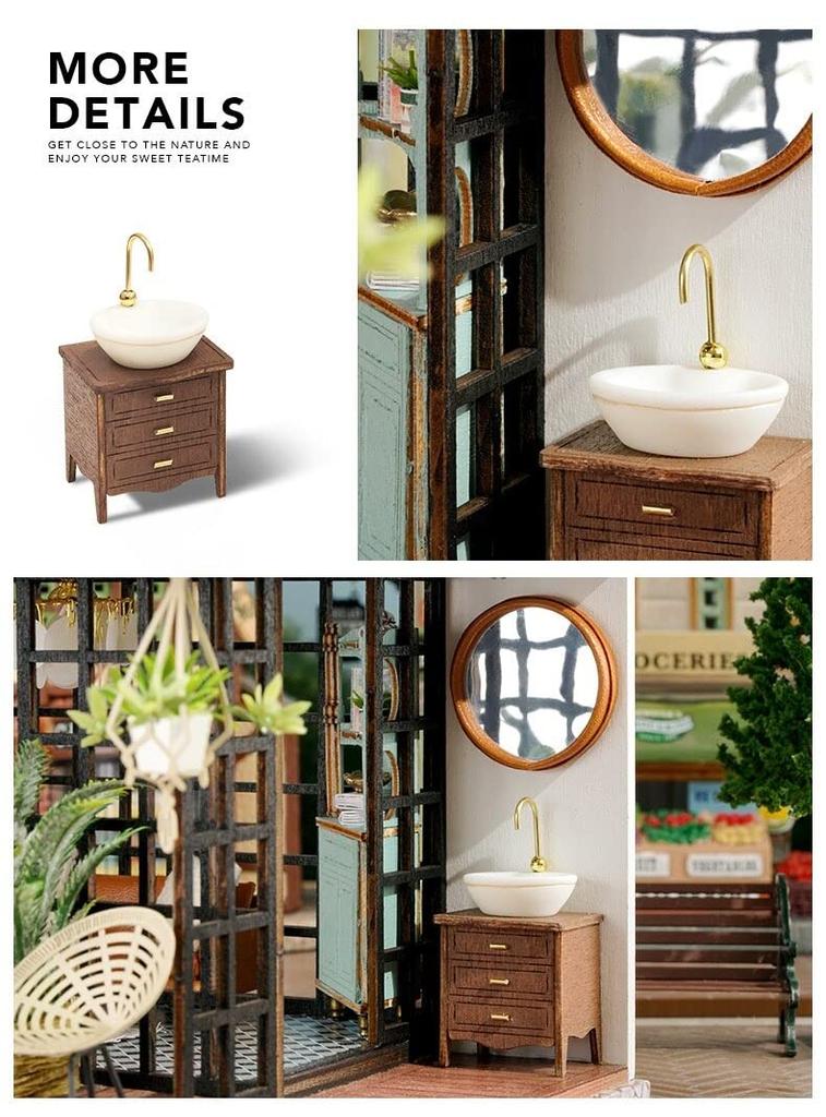 Dollhouse Handmade Kit Set Miniature FOREST TEASHOP (t-FREAK)