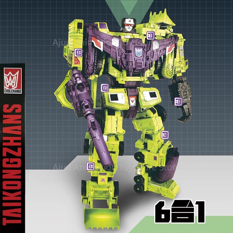 [] Трансформеры Оригинальный продукт HZX Superion Devastator 6-в-1 Фигурка-трансформер Игрушки Без коробки