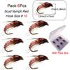 Fishing Lures - 6/9Pcs/Box Realistic Nymph Scud Fly for Trout Fishing Fly Tying Artificial Bait Lure