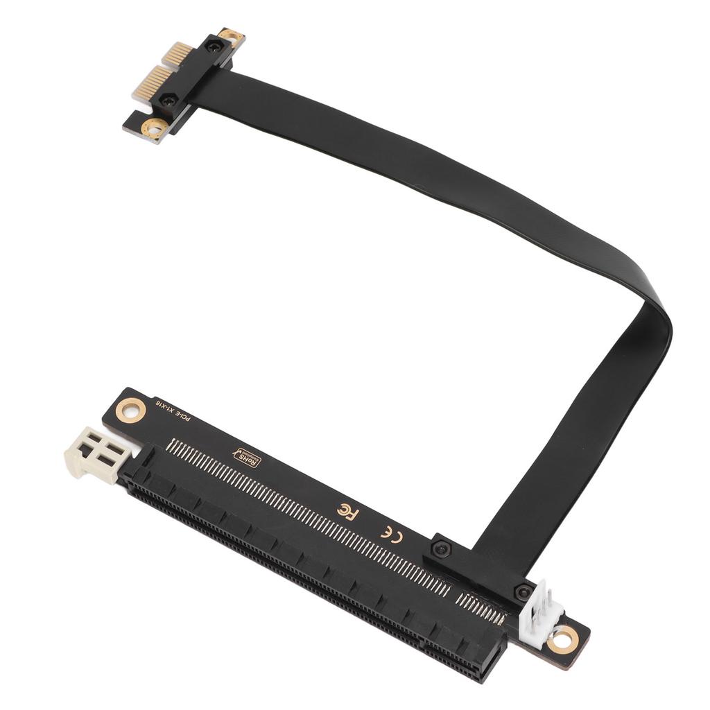 Удлинительный кабель PCIe 20 см, скорость передачи данных 32 Гбит/с, черный адаптер PCI E 3.0 X1 для видеокарты