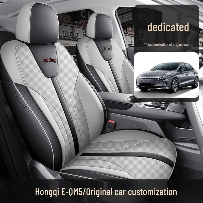 Дышащие чехлы на сиденья автомобиля Hongqi EQM5 2025 года, Полное покрытие, Специально для модели 610 км PLUS.