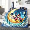 Mickey Minnie Moon Blanket Soft Throw Blanket For Home Bedroom Bed Sofa Travel Office Solid Christmas Blanket