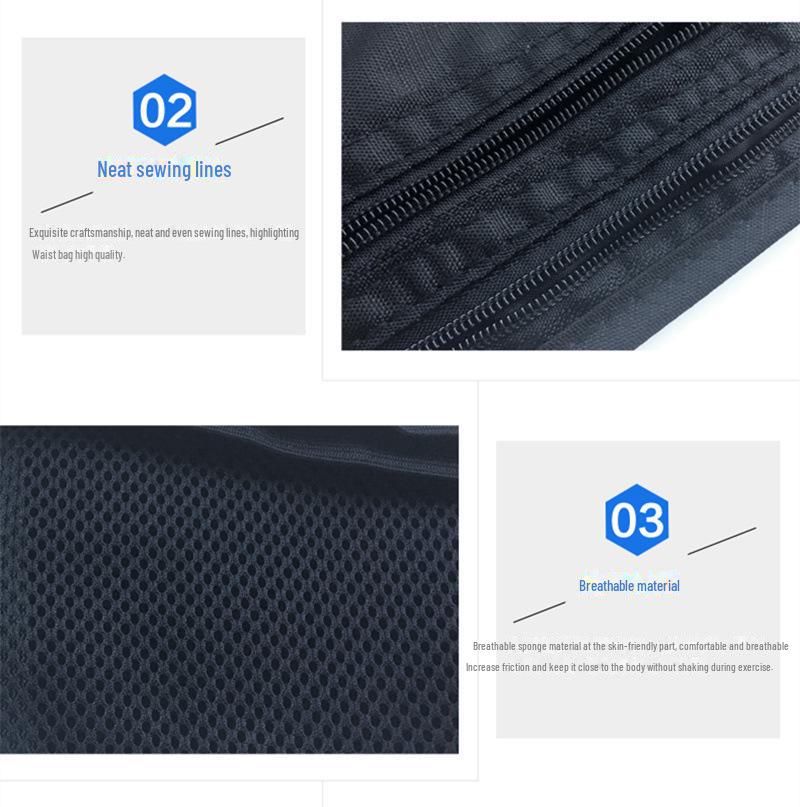 Невидимая поясная сумка с RFID-защитой для бега и езды на велосипеде