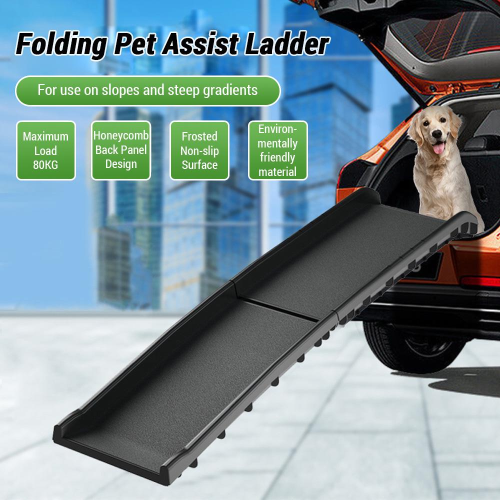 Foldable Dog Stairs for Car High Load-Bearing Pet Ladder Non-Slip Surface Convenient Handling Suitable for All Dogs Sturdy and Durable