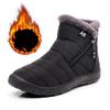 Хлопковая обувь женская зимняя боковая молния средняя высота теплая снежные ботинки большой размер легкие с подкладкой и утолщенные хлопковые ботинки уличная зимняя обувь