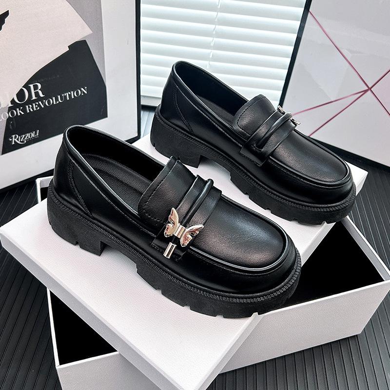 Женские повседневные пенни-лоферы на массивной платформе, легкие дышащие туфли на плоской подошве без шнуровки, прогулочная обувь на плоской подошве, деловая деловая обувь с выступами на подошве для женщин