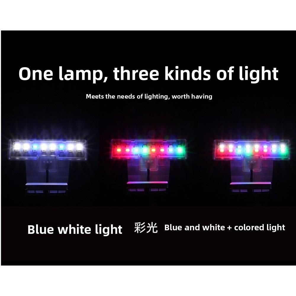 Водонепроницаемый светодиодный светильник для аквариума, супертонкий светильник-клипса, ландшафтные лампы, украшение для аквариума