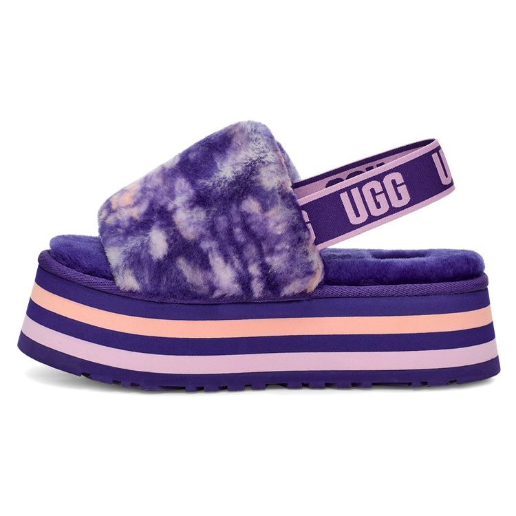 UGG Disco Sheepskin Casual Comfortable Fashion Sandals Women Sandals Violet 1122032-VNGH