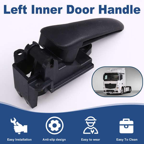 Black Plastic Car Left Interior Door Handle - Suitable for Ben, 1 pc