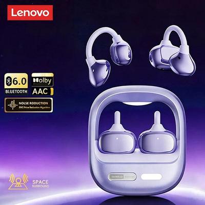 Оригинальные спортивные наушники Lenovo RS115 OWS Беспроводные Bluetooth 6.0 Клипсы на уши Игровые наушники 25 часов работы HD-звонки Музыкальная гарнитура