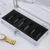Aluminium Alloy Watch Display Box 6 Grid Watch Storage Box Luxury Watch Box