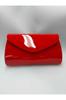 Women's Stylish and Useful Evening Dress Bag Red Patent Leather Evening Dress Bag