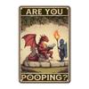 GJXFTPTTBDDragonToothЖестяная табличка GJXFTPTTBD Винтажная жестяная табличка с драконом 12*8 дюймов - Чистите зубы Ретро металлическое искусство, Декор для стен ванной комнаты