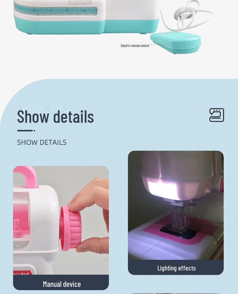 Детская электрическая двухниточная швейная машинка своими руками: Имитация легкого небольшого прибора для шитья в домашних условиях, идеальная игрушка ручной работы для девочек.