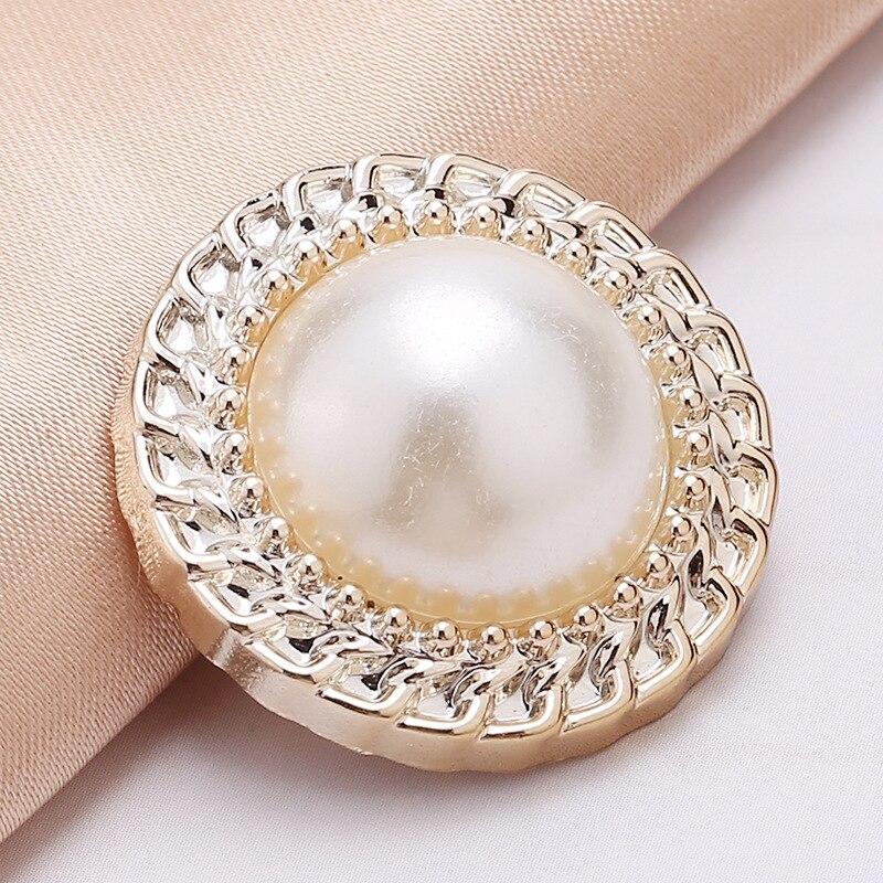 10pcs Pretty Plating Buttons Square Round Buttons Coat Windbreaker Sweater Accessories Various Styles DIY Sewing Supplies