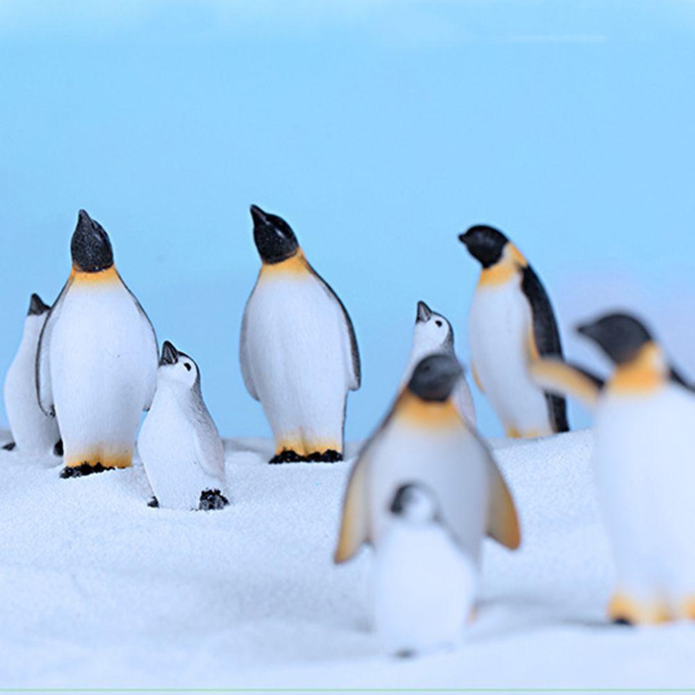 Cute Mini Animal Statue Miniature Model Micro Iceberg Series Resin Ornaments Handcraft Figurine