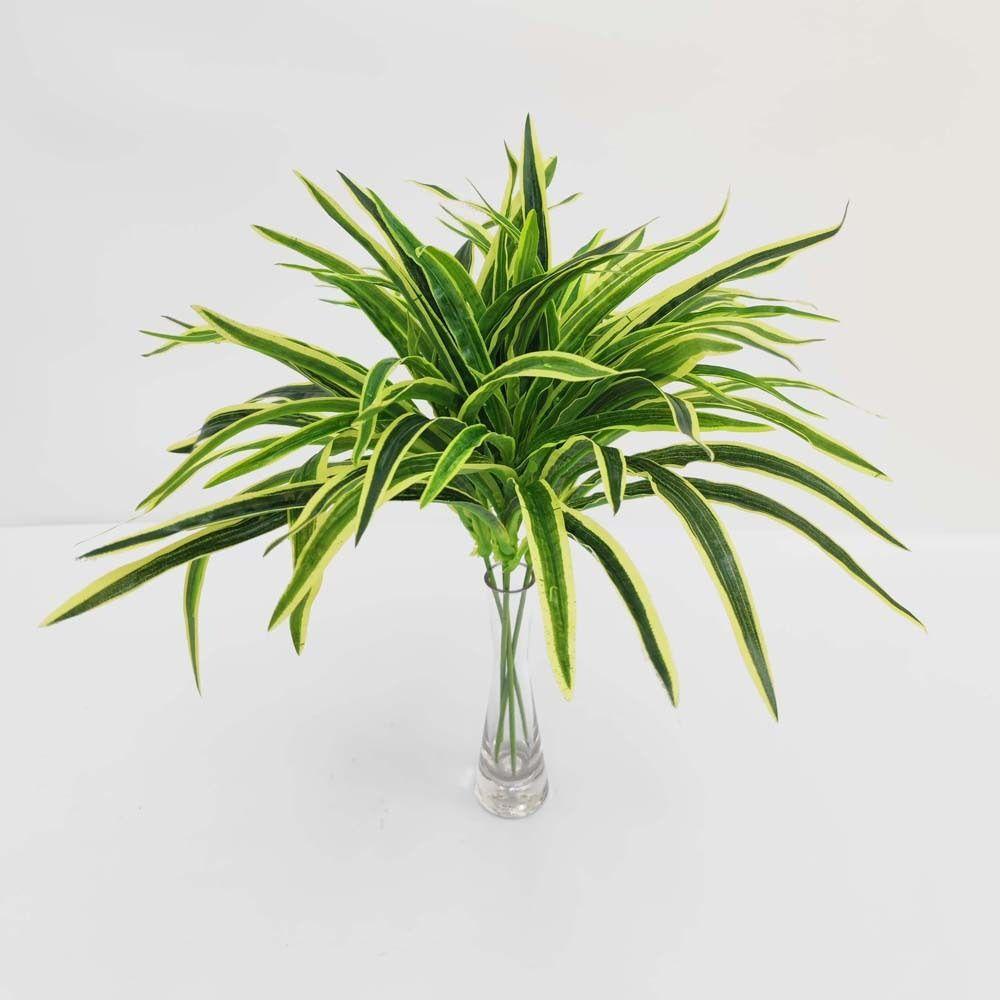 Green Plants Artificial Chlorophytum Plants Plastic Fake Plant  Home Garden Decor