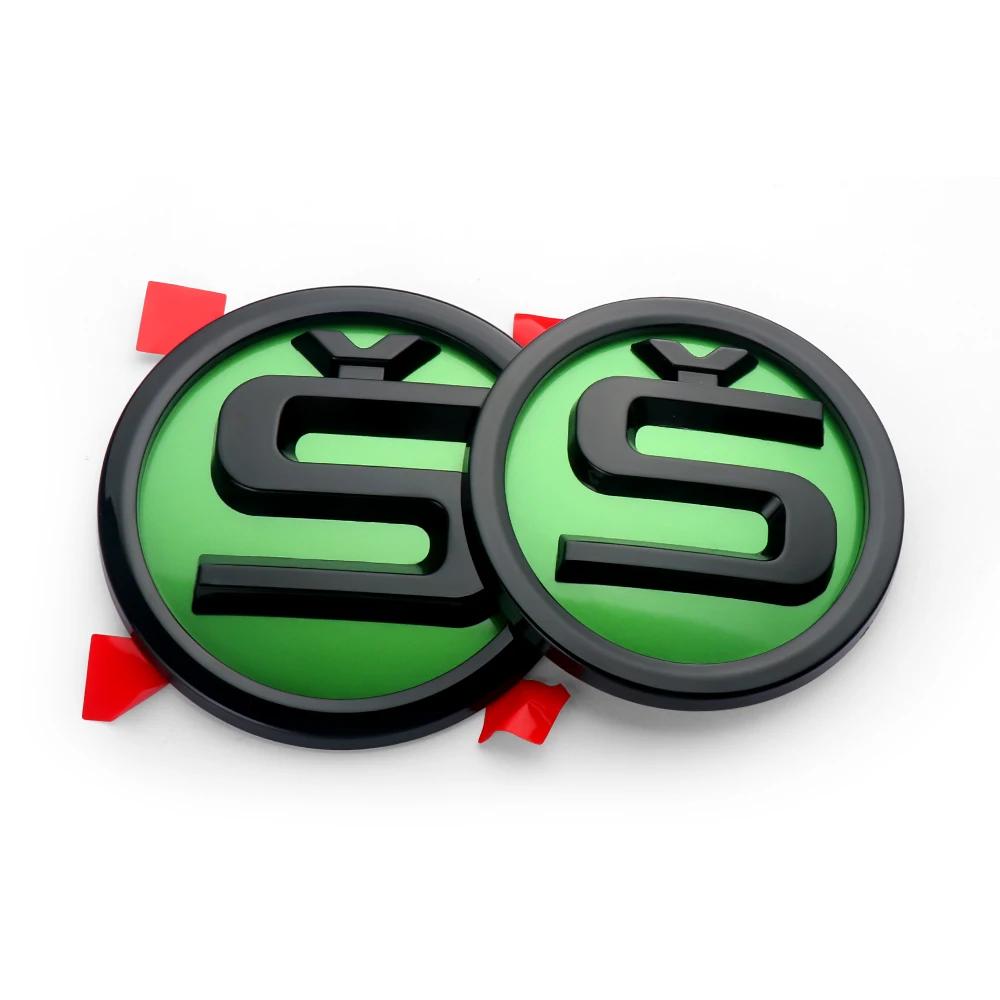 Car Sticker 2pcs 80/90/100mm Car Front Hood Badge Rear Trunk Emblem Sticker for Skoda Rapid Fabia Octavia 2 A7 Yeti Superb 3 A5 