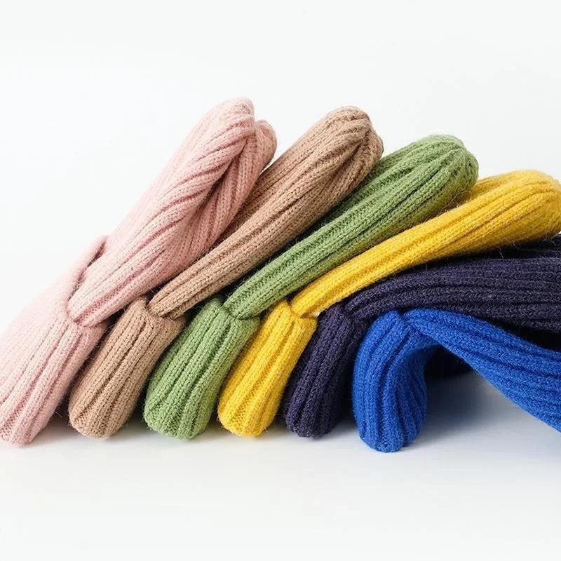 Новая зимняя шапка для женщин, мужчин, мальчиков, девочек, вязаная крючком, однотонная, унисекс, осенняя, вязаная, шапки, дикие аксессуары