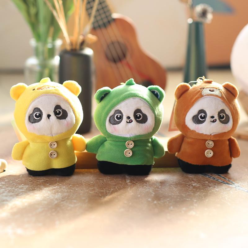 Cute Cute Little Panda Pendant Plush Toy Doll Cartoon Bag Hanging Keychain Rag Doll Doll