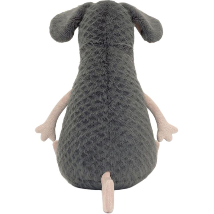 JELLYCAT Woods Animal Series Lachlan Sad Rat Lachlan Sad Rat Grey Doll Plush Figure Sitting 24cm High