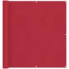 Balcony Privacy Screen Red 110 x 200 cm Oxford Fabric