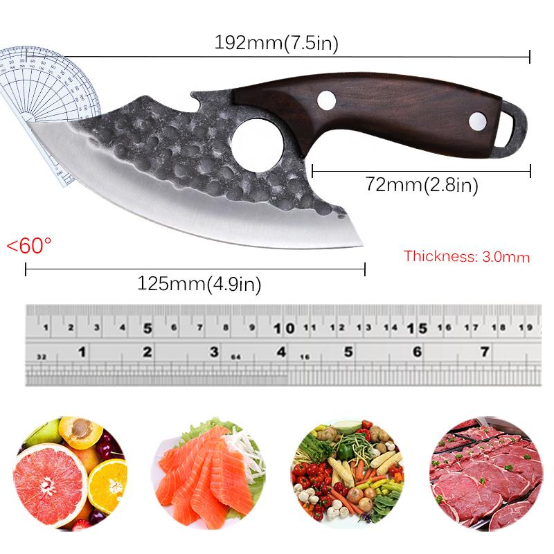 Boning Knife Multi-purpose Knife for Slaughter Forging Small Kitchen Knife Mini Knife Sharp Paring Knife for Home Use Fruit Knife