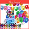Cake Game Balloon Cupcake Topper Banner Birthday Party Decor Supplies