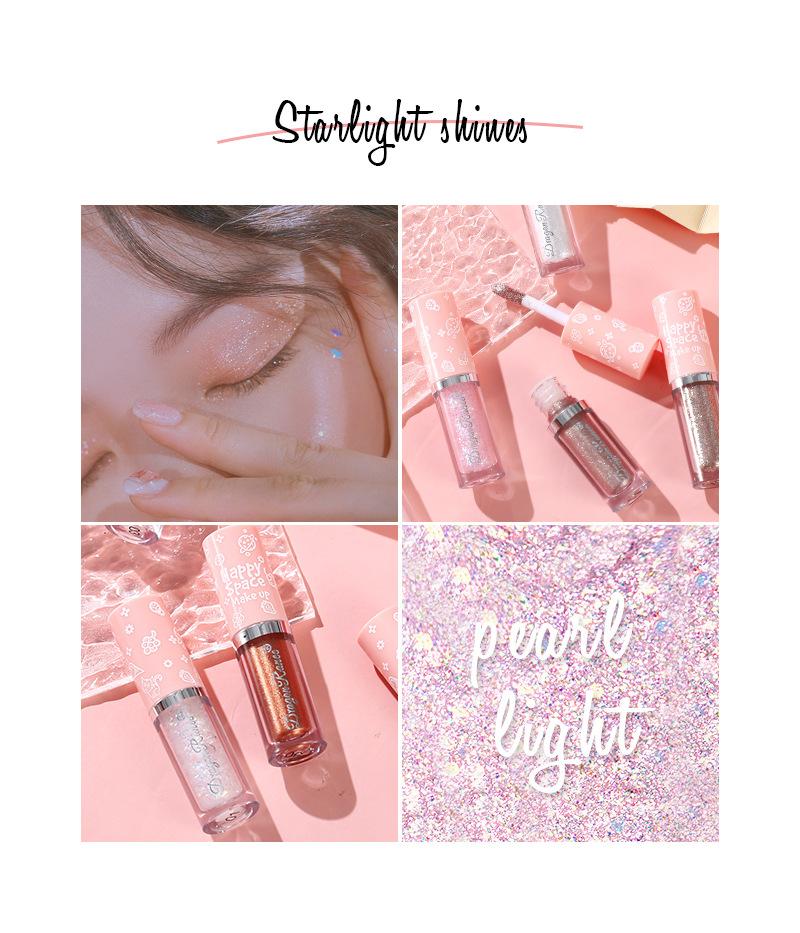 Жидкие тени для век One Tear Pearl Ultra Shiny Piece Sparkly Sleeping Silkworm Pen Brightening Eyeshadow Liquid Waterproof Highlight