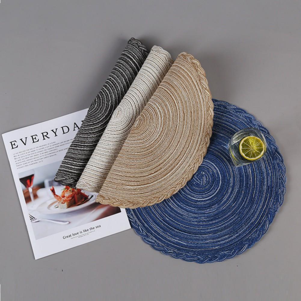 1 шт 18 см круглый тканый нескользящий подстаканник изоляционная подложка кружка чашка коврик домашний декор кухонный аксессуар
