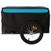 Vidaxl Przyczepka Rowerowa, Czarno-Niebieska, 45 Kg, Żelazo