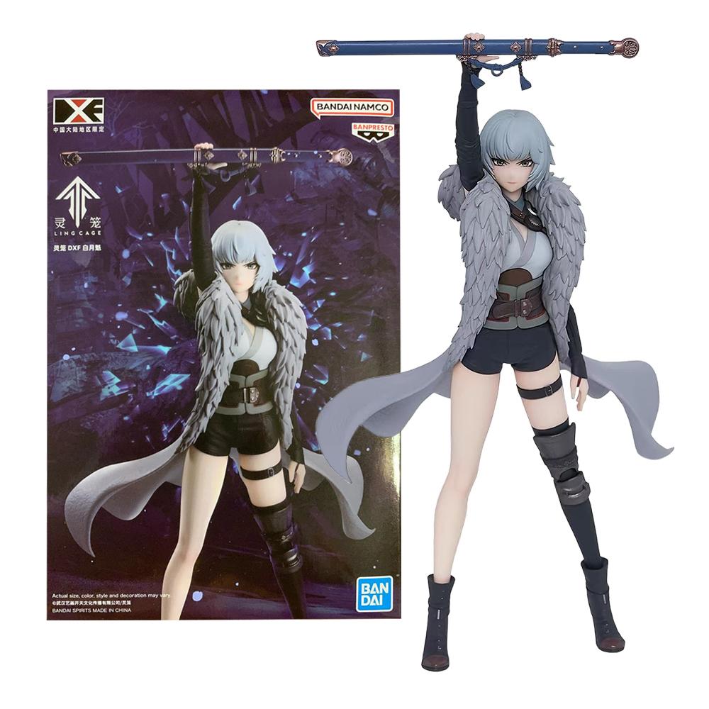 BANDAI 12 см Аниме Игра Клетка Лин Бай Юэкуй DXF Фигурка Стоячая Модель Игрушки и Кукла Фигурка Действия ПВХ Коллекционная